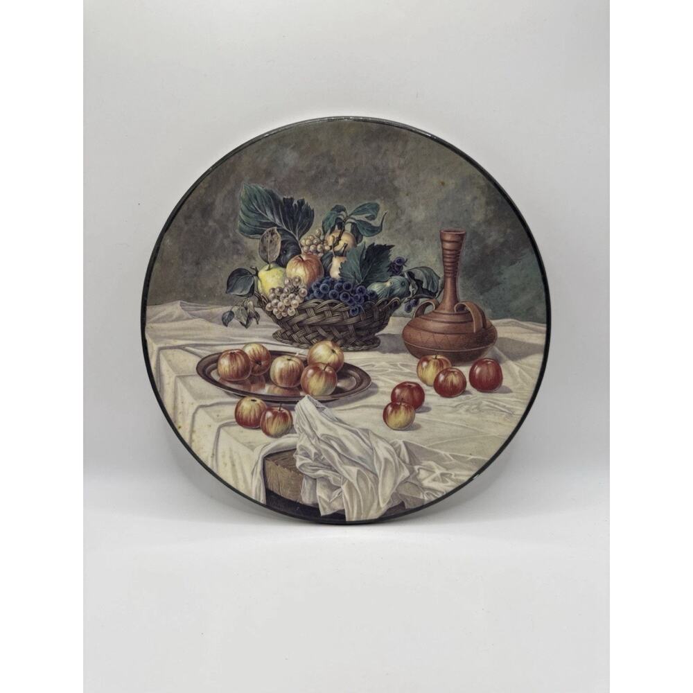 Ceraplat Hand Made in Spain decorative still life plate 3.5”
